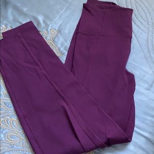 Girlfriend Collective purple leggings